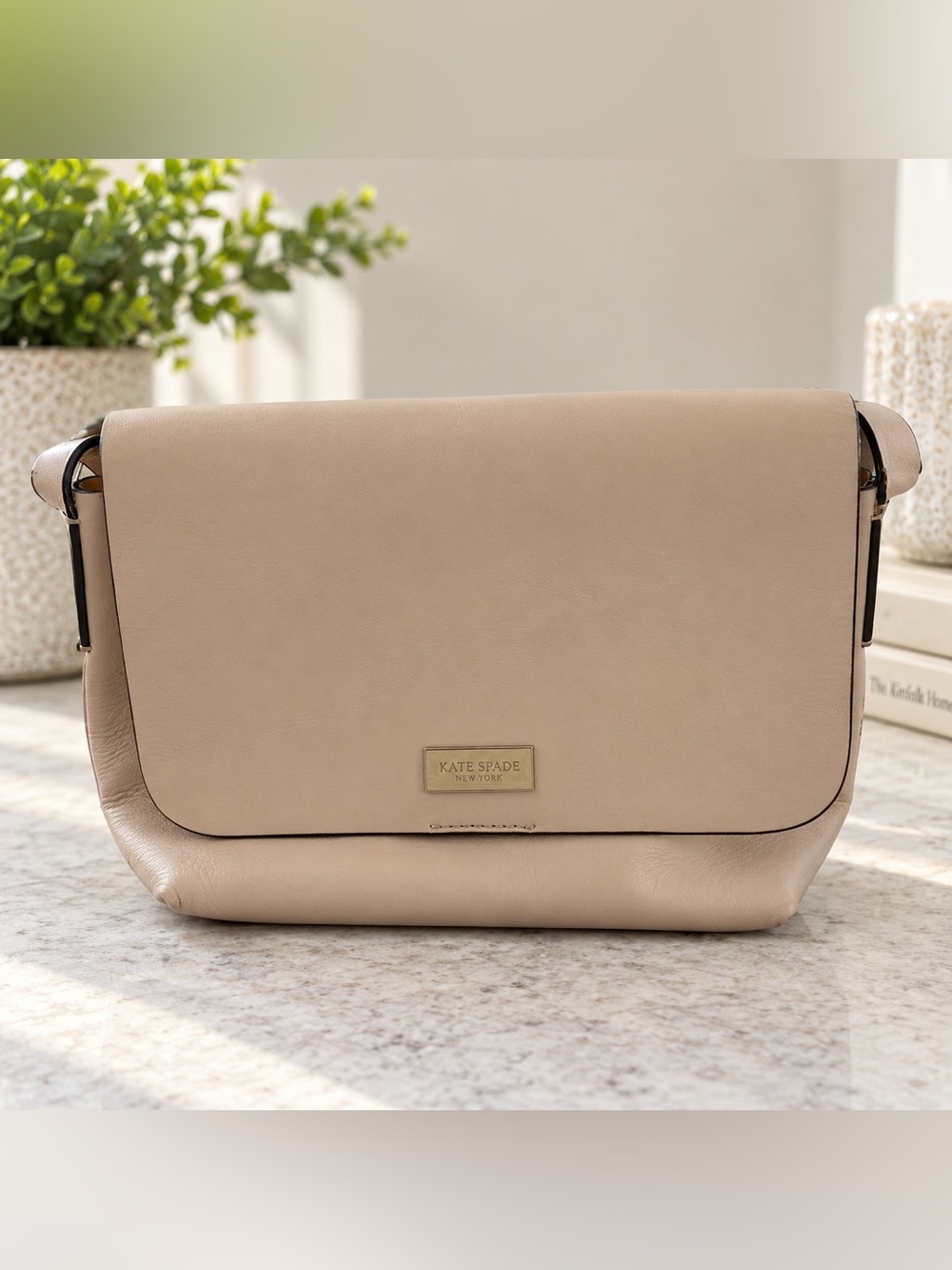 Kate Spade Cream Mustard Yellow Crossbody Shoulder Bag